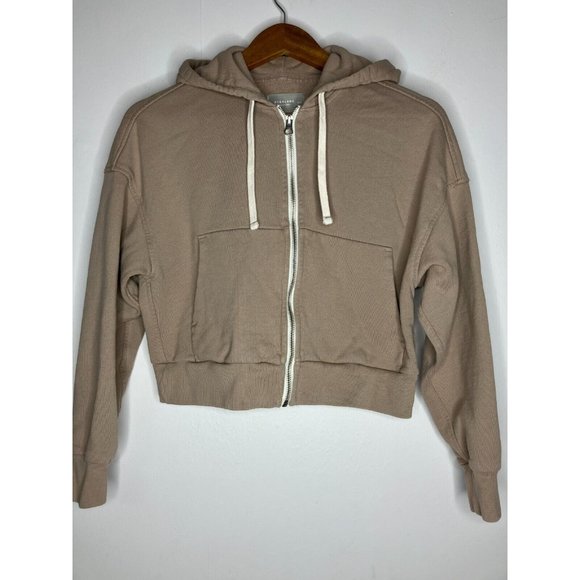 Everlane Women's XXS Beige Cropped Hoodie READ - Picture 1 of 9
